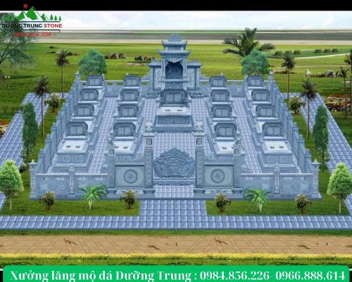 Bản vẽ 3D khu lăng mộ 10